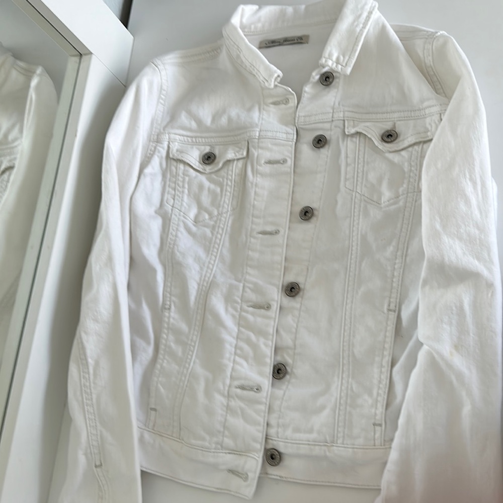 White jean jacket